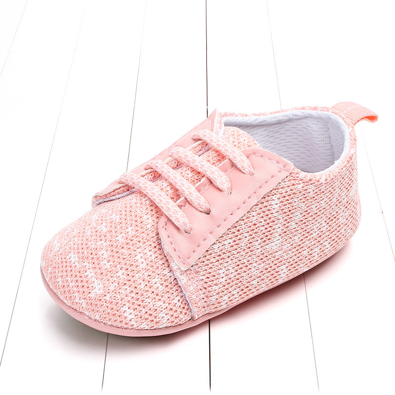 Title 22, Spring and autumn lace-up flying knit baby shoe...