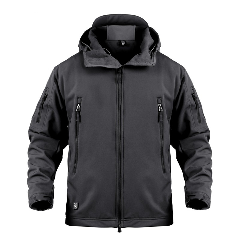 Title 6, Tactical Men Soft Shell Jacket Military Hooded ...