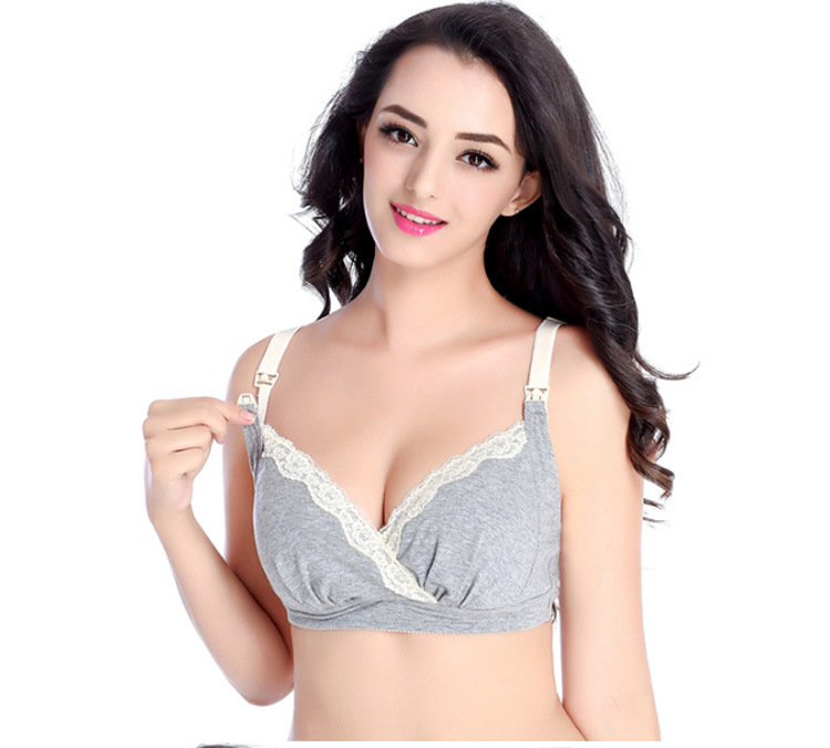 Title 4, Mommy Front Button Cotton Nursing Bra Breastfee...