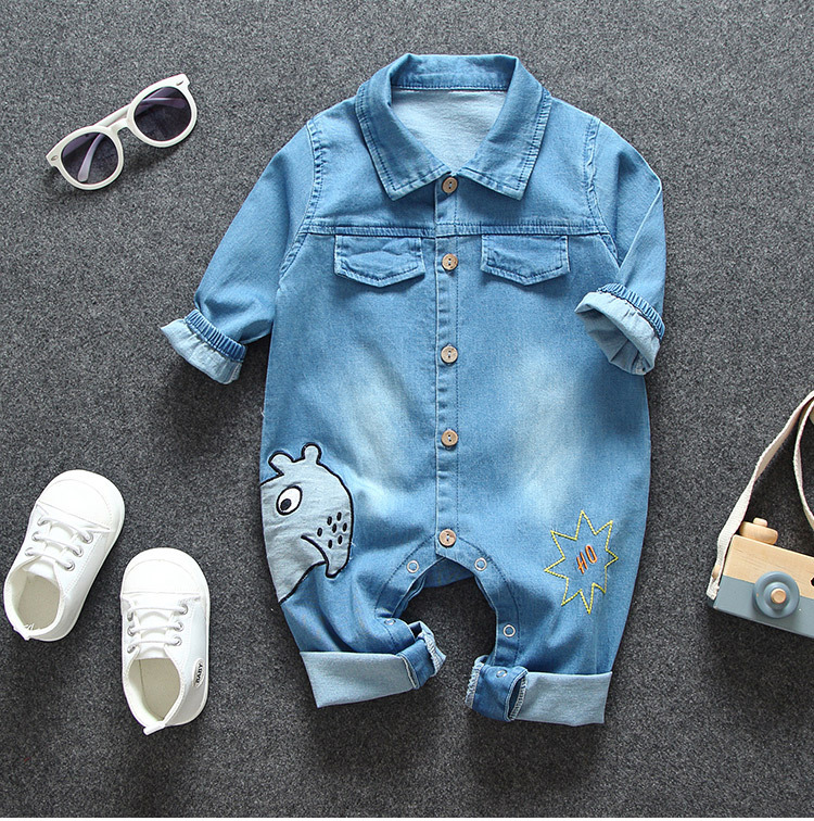 Title 4, Baby denim jumpsuit, ideaal voor spelen en ontd...