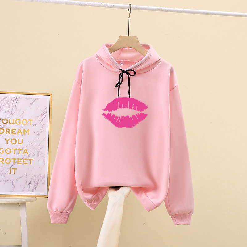 Title 10, Loose Solid Color Hooded Sweatshirt Preppy Hood...