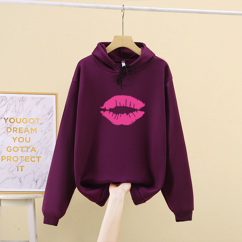 Title 11, Loose Solid Color Hooded Sweatshirt Preppy Hood...