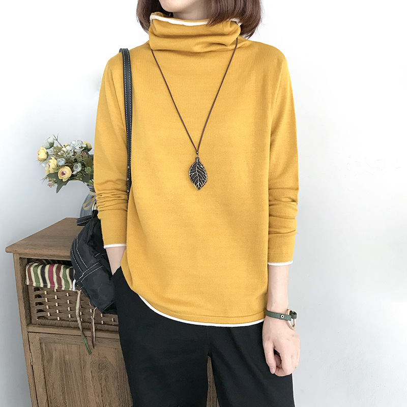 Title 11, Loose Turtleneck Womens Thin And Thin Bottomin...