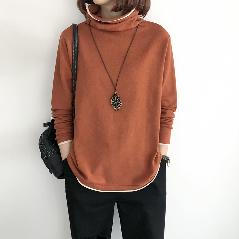 Title 20, Loose Turtleneck Womens Thin And Thin Bottomin...