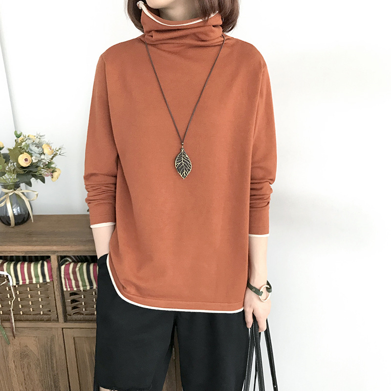 Title 21, Loose Turtleneck Womens Thin And Thin Bottomin...