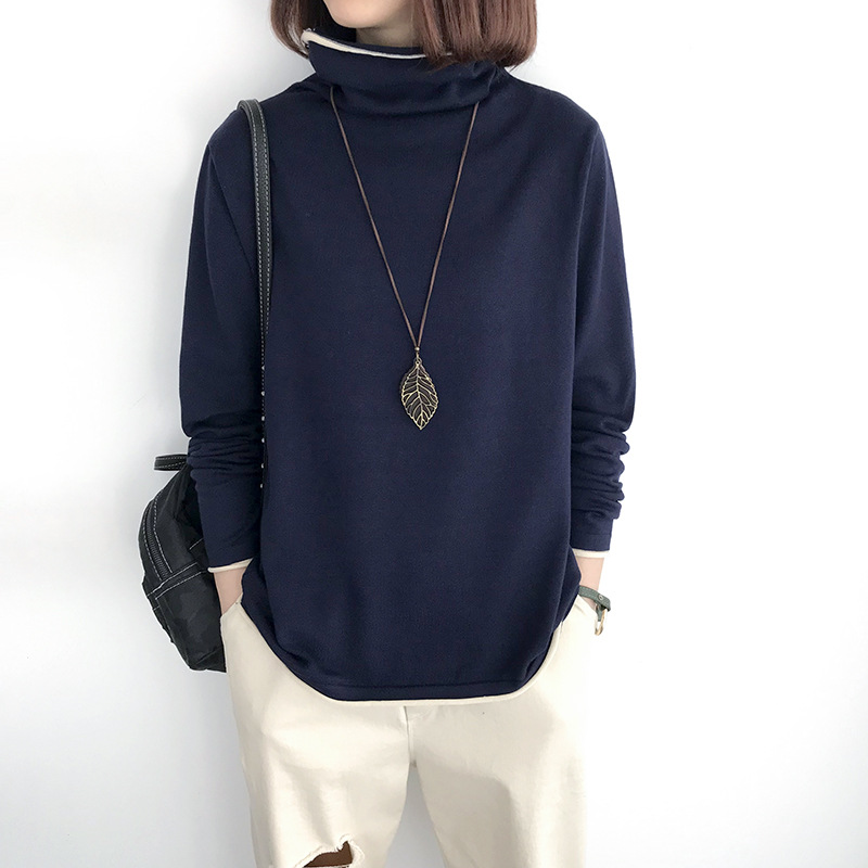 Title 23, Loose Turtleneck Womens Thin And Thin Bottomin...