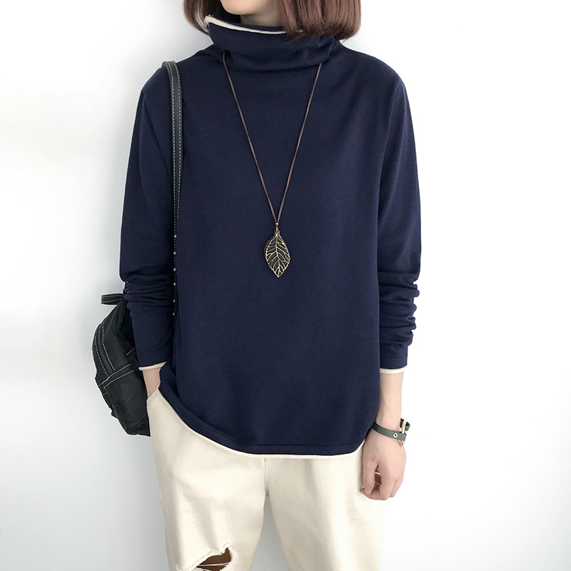 Title 24, Loose Turtleneck Womens Thin And Thin Bottomin...