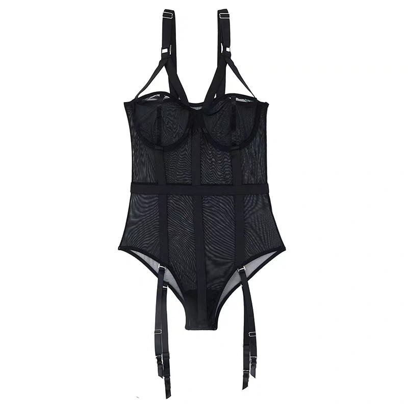 Title 8, Sexy Temptation Transparent Mesh Bodysuit Europ...