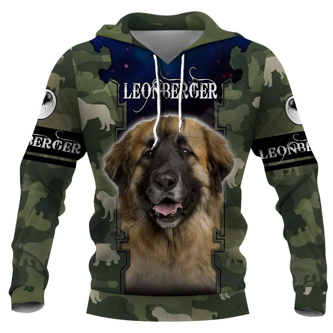 Title 6, Camouflage Dog 3D Digital Printed Sweatshirt Ho...