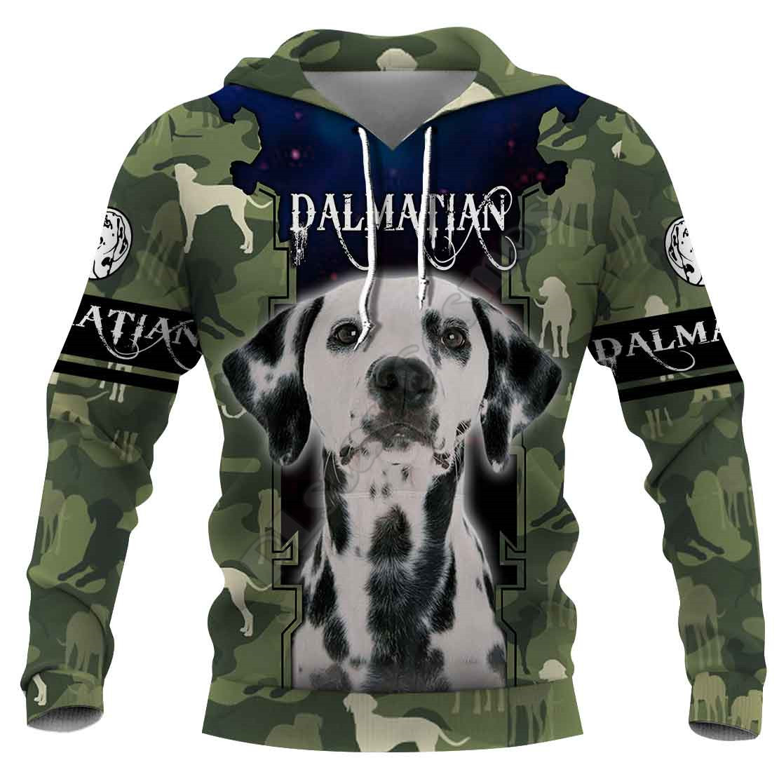 Title 7, Camouflage Dog 3D Digital Printed Sweatshirt Ho...