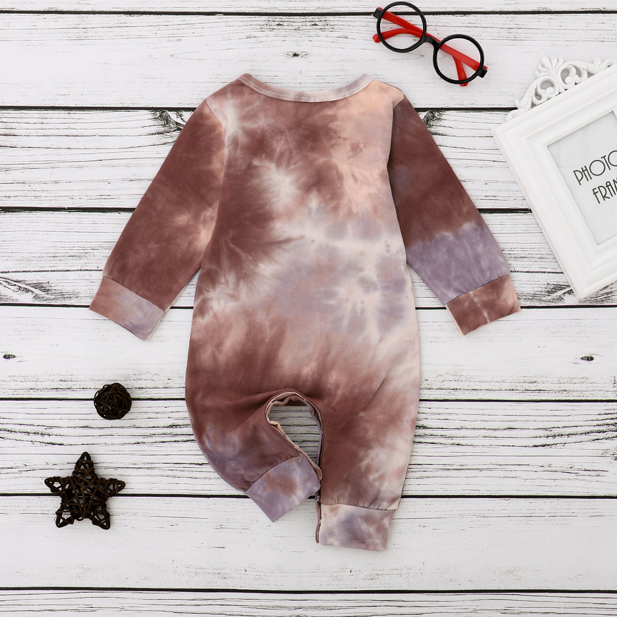 Title 9, Langärmliger Tie-Dye-Romper für Damen. Bequem u...