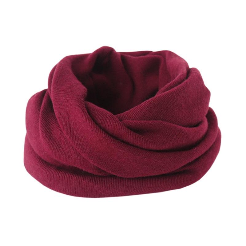 wine red scarf