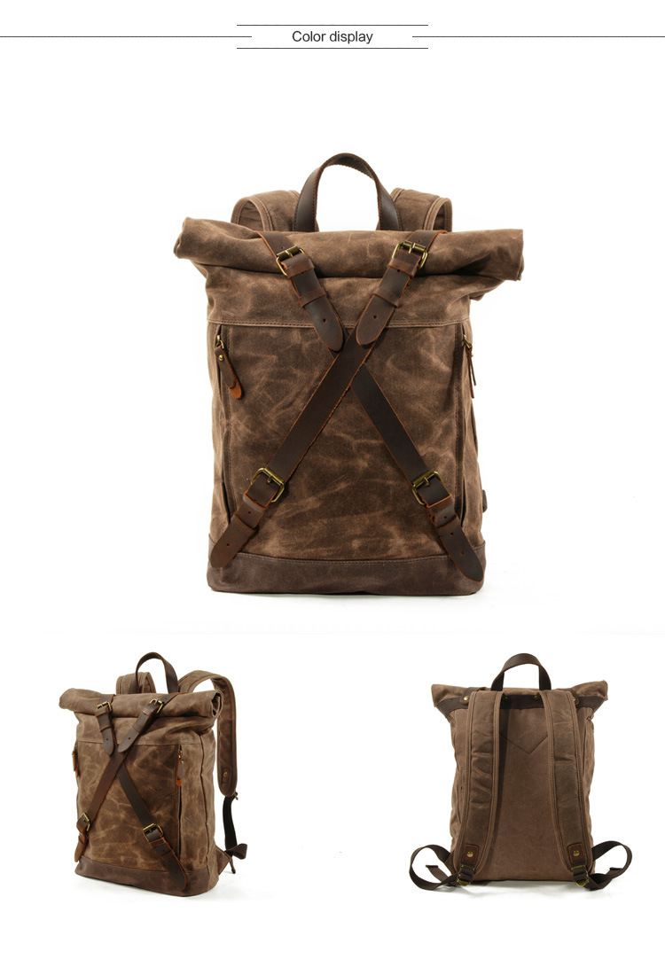 Title 18, Mochila Rucksack Impermeable Resistente al Agua...