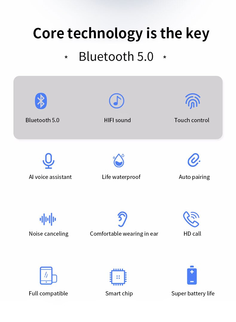 Title 2, Digitale display Bluetooth-headset voor heldere...