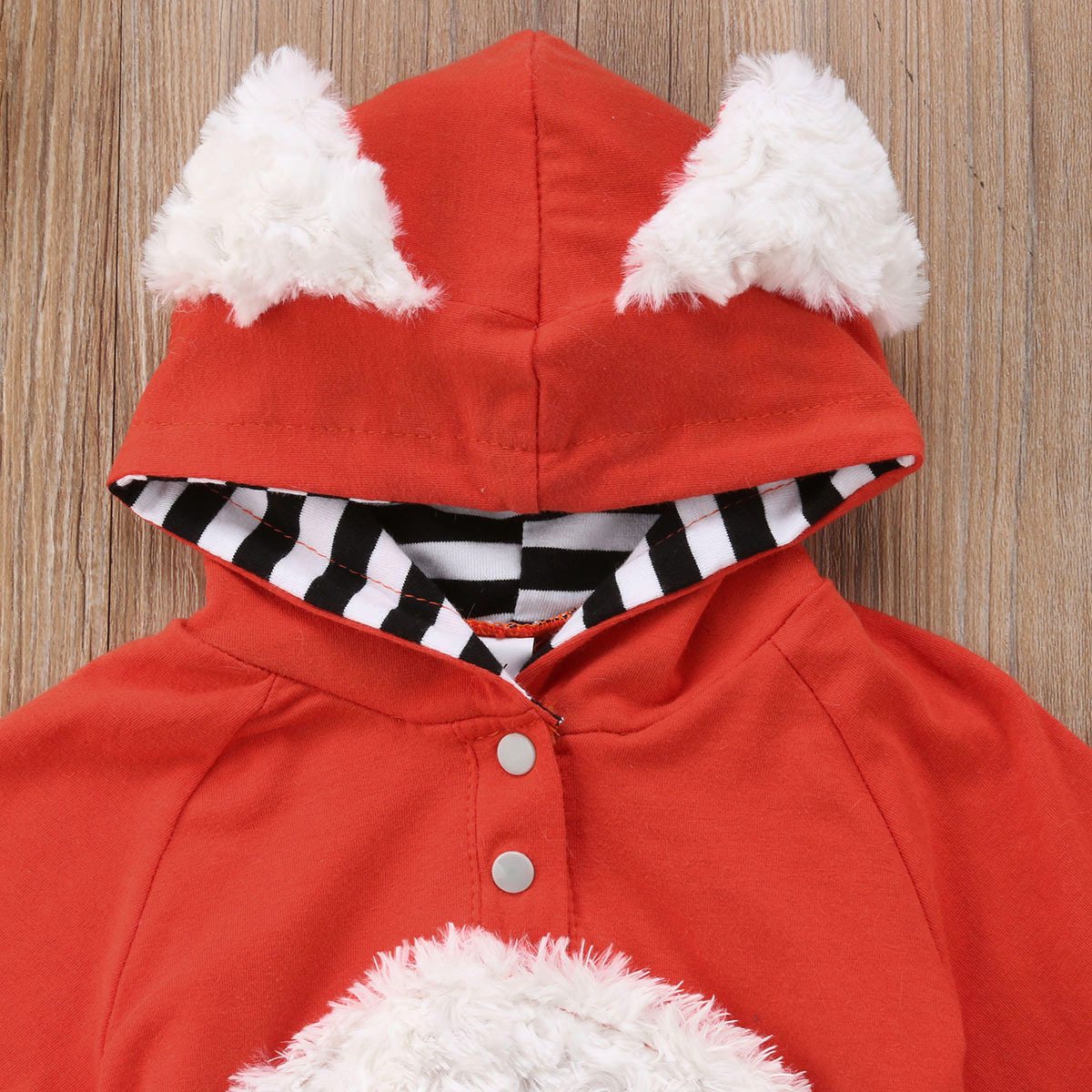 Title 4, Fox-vormige onesie met capuchon voor babys en ...