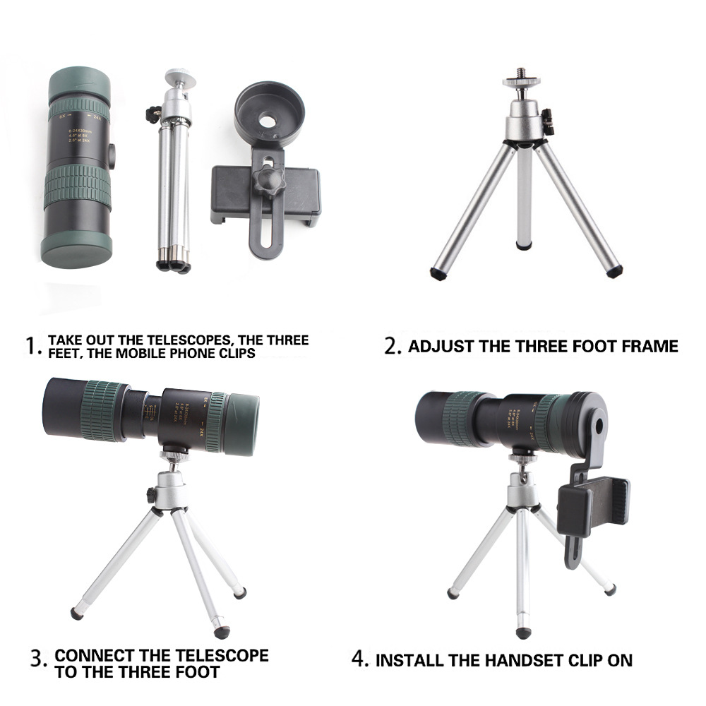 Title 1, Télescope Monoculaire Astronomique 8-24X30 pour...