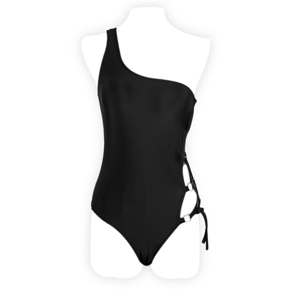 Title 3, Sexy one-shoulder bikini swimsuit with hoop cro...