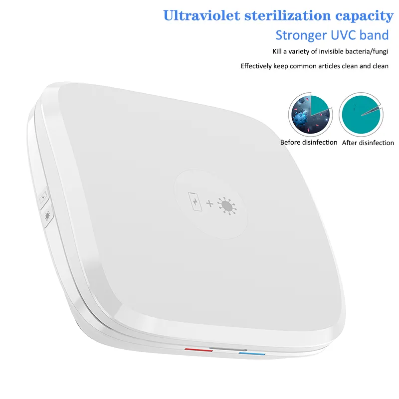 Blitzblue portable uv-c light Multifunctional 4in1 Wireless Charger Dock UV Sterilizer Disinfection Box