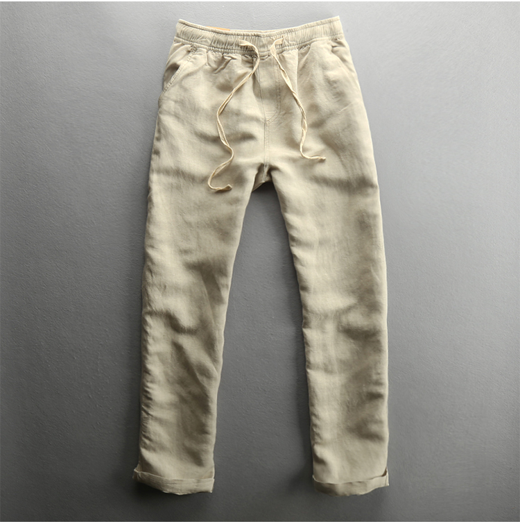 Title 3, Mens straight leg linen trousers. Experience u...