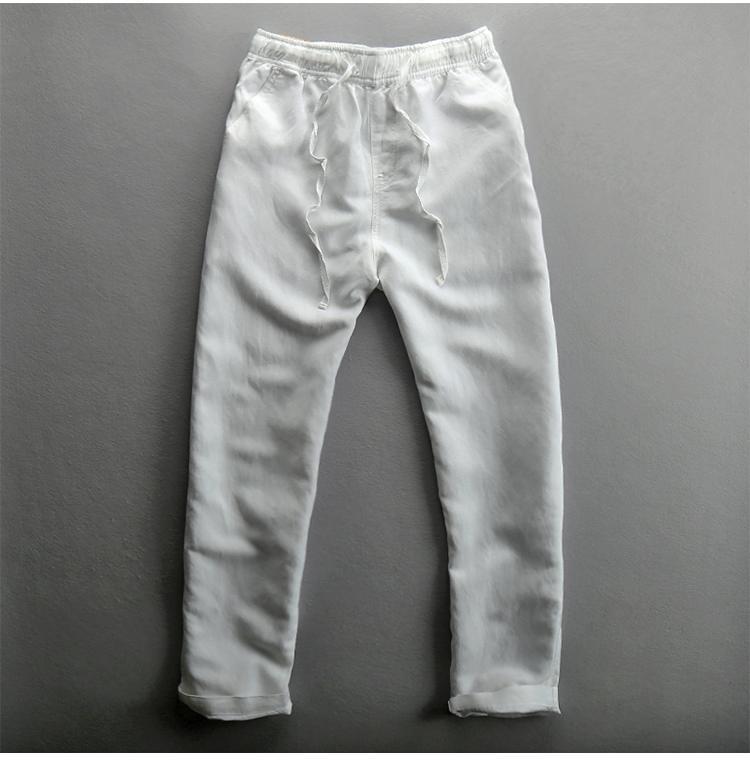 Title 5, Mens straight leg linen trousers. Experience u...