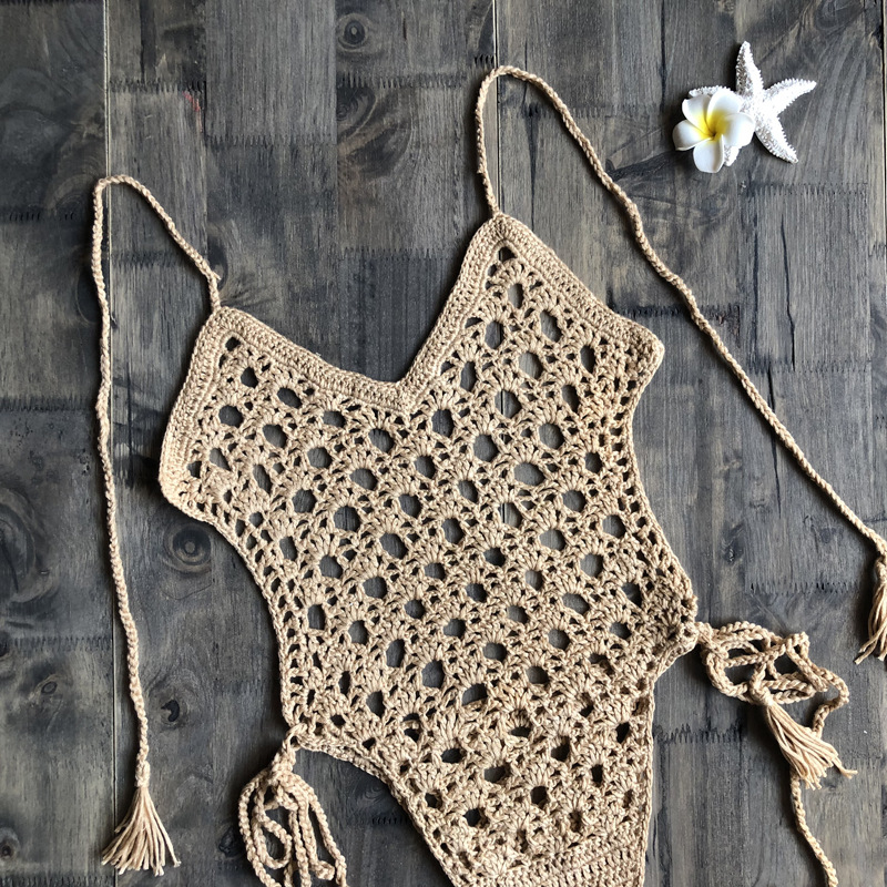 Title 15, Hand-knitted swimsuit for women, unique comfort...