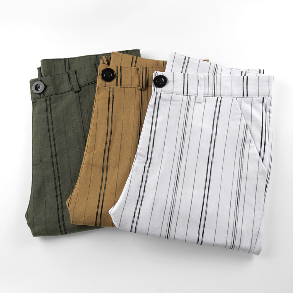 Title 2, Pantalones casuales a rayas para hombre, estilo...