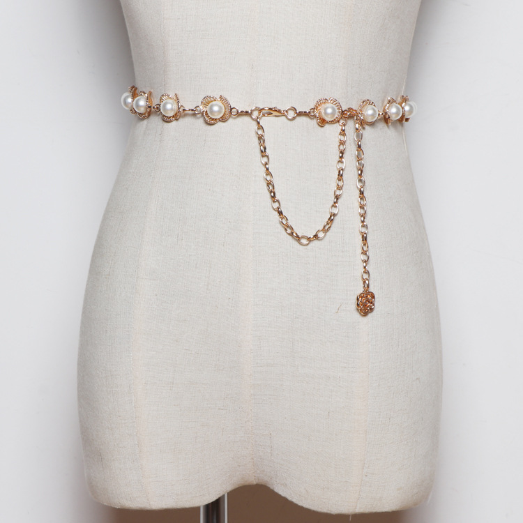 Title 1, Pearl Waist Chain Ladies Fashion All-match Deco...