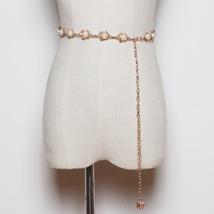 Title 2, Pearl Waist Chain Ladies Fashion All-match Deco...