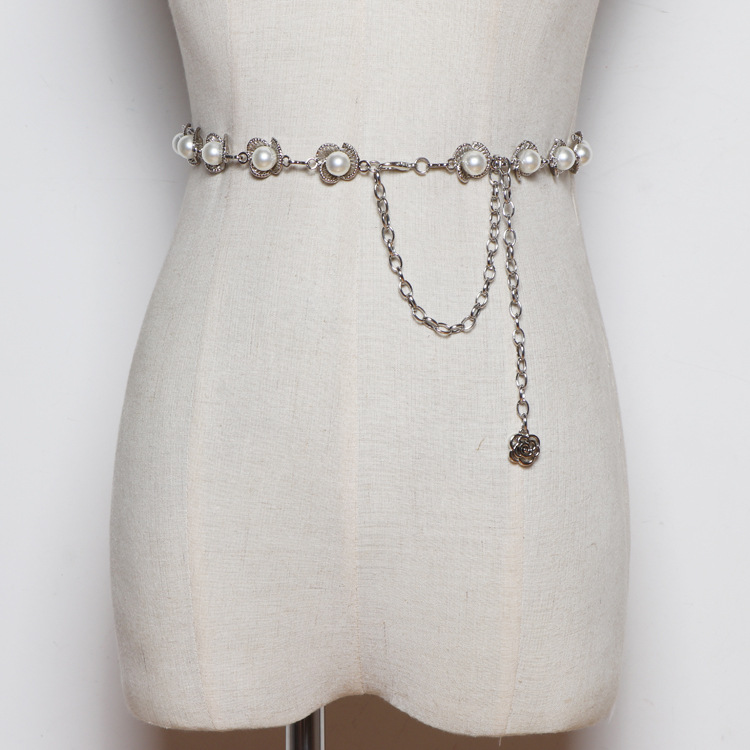 Title 3, Pearl Waist Chain Ladies Fashion All-match Deco...