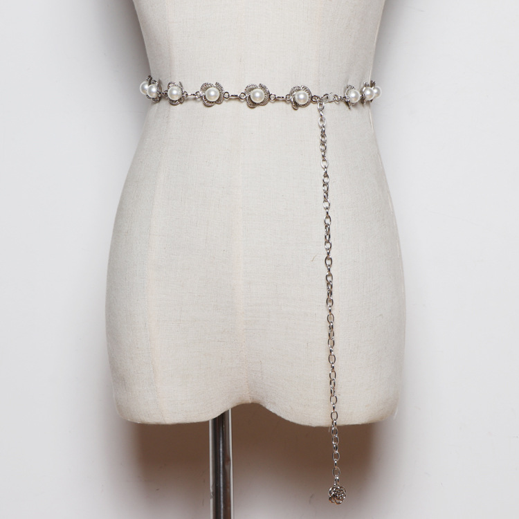 Title 4, Pearl Waist Chain Ladies Fashion All-match Deco...