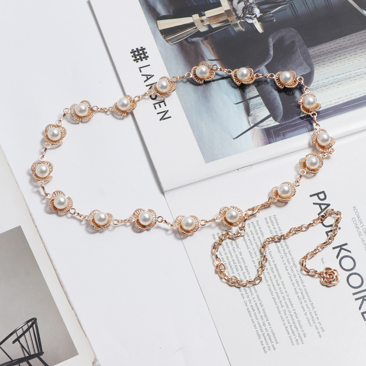 Title 7, Pearl Waist Chain Ladies Fashion All-match Deco...