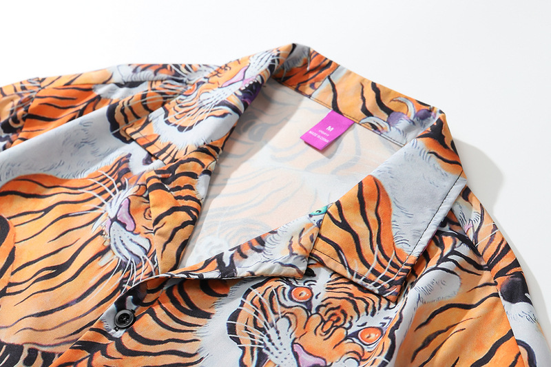 Title 3, Tiger Print Hip-Hop Short-Sleeved High Street B...