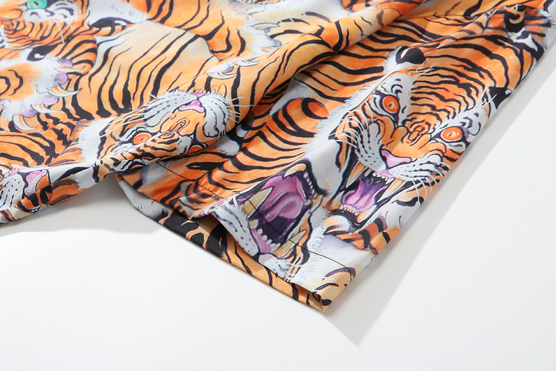 Title 5, Tiger Print Hip-Hop Short-Sleeved High Street B...