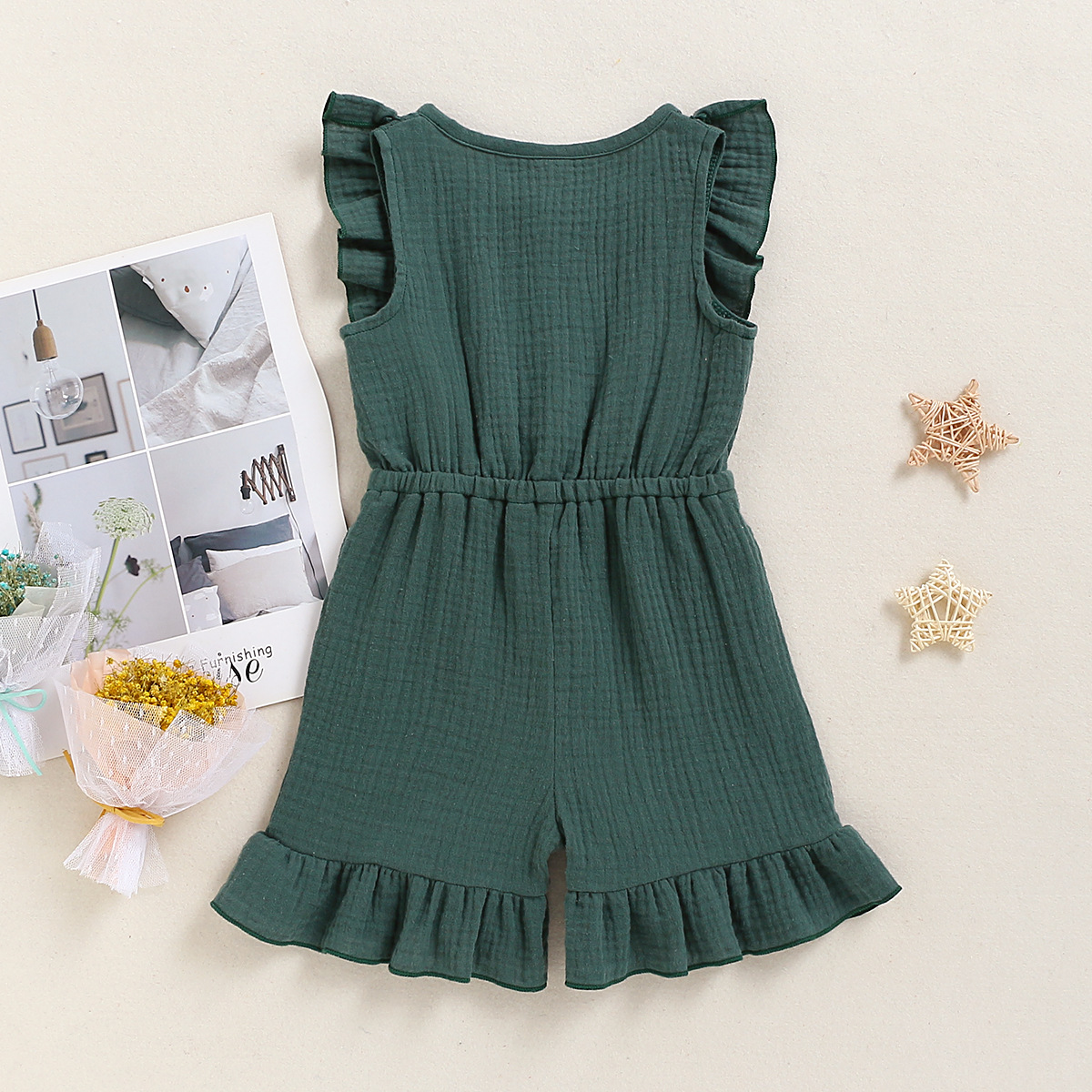 Title 7, New Style Baby Sleeveless Solid Color Jumpsuit ...