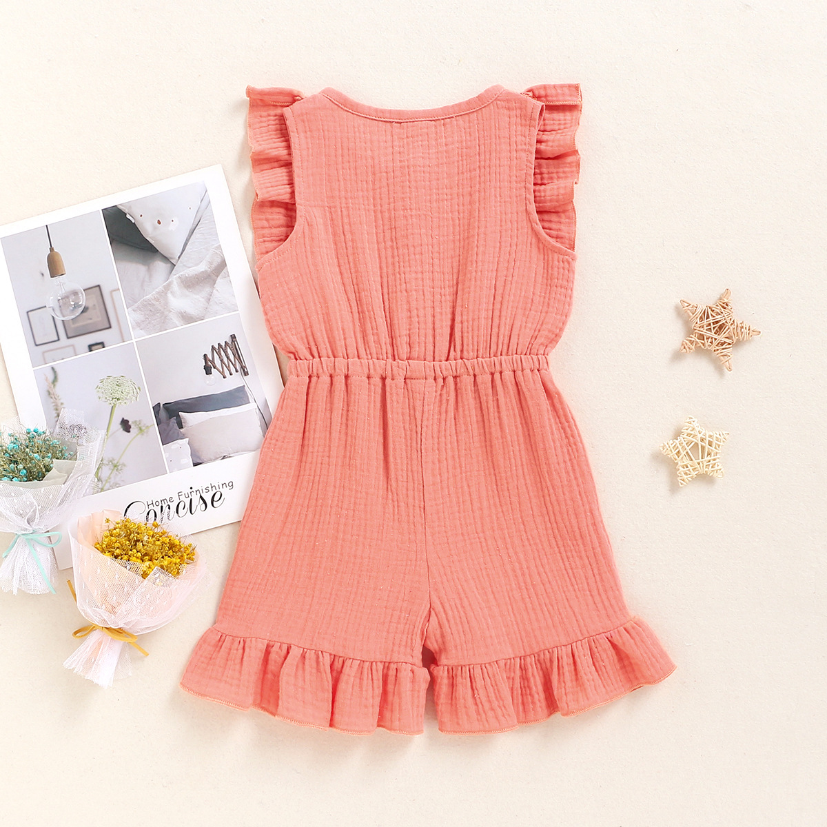 Title 15, New Style Baby Sleeveless Solid Color Jumpsuit ...