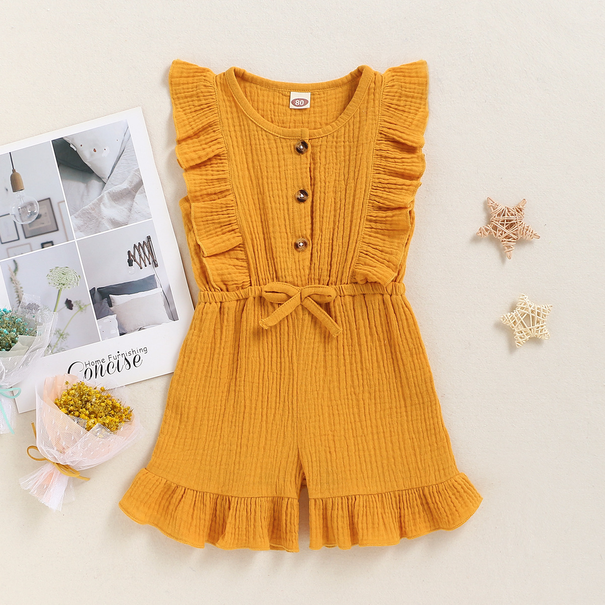 Title 24, New Style Baby Sleeveless Solid Color Jumpsuit ...