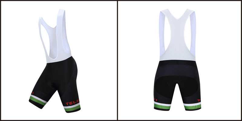 Title 3, TELEYI black and green short-sleeved jersey for...