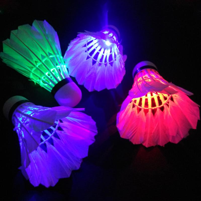 Title 9, Fluorescent Badminton Play at Night or Low Ligh...