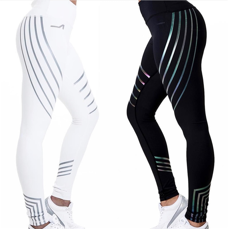 Title 2, Leggings esportivas de yoga fitness com impress...