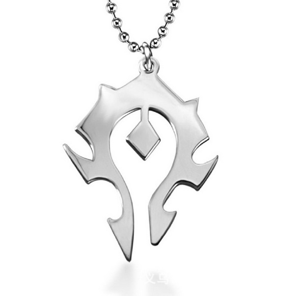 Title 1, World Of Horde Titanium Steel Necklace