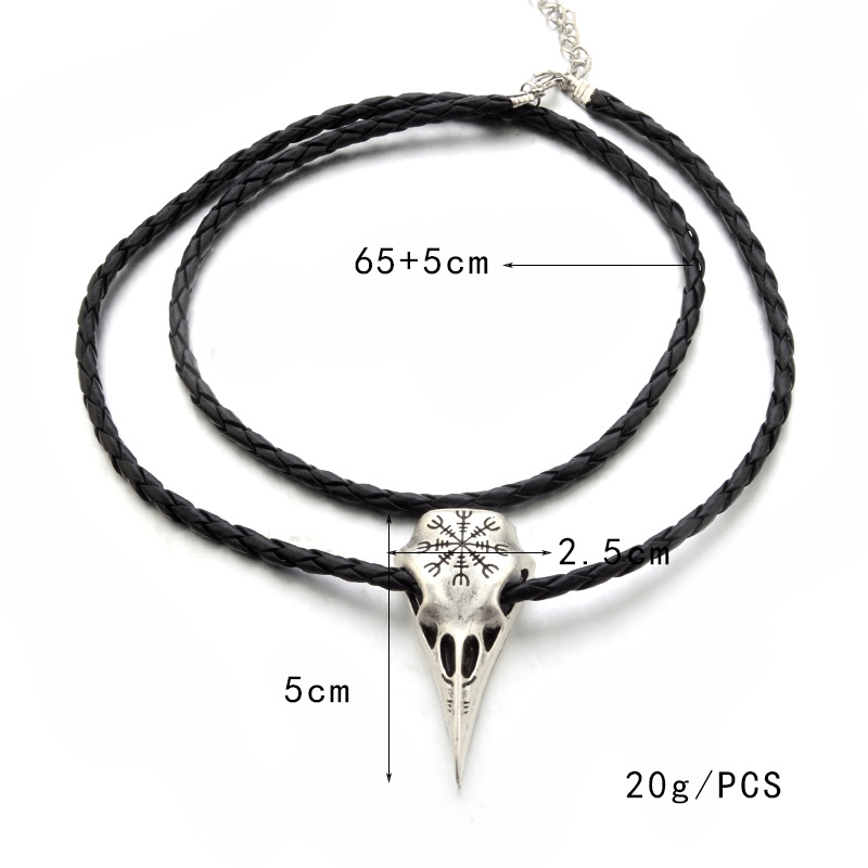 Title 7, Crow pendant necklace