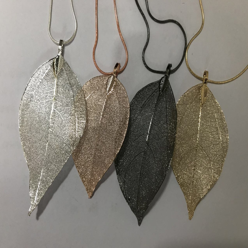 Title 1, Real Leaf Necklace