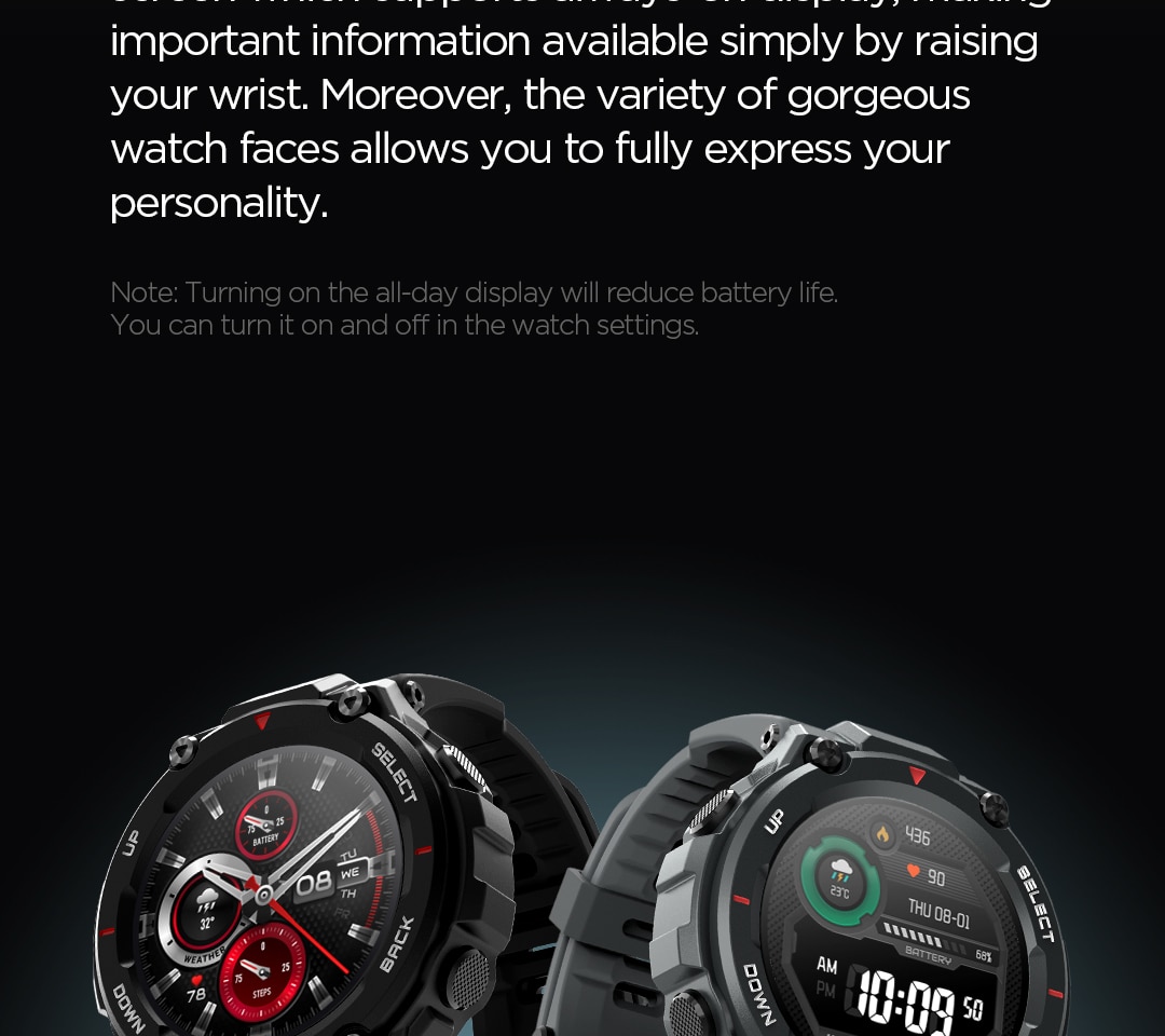 Title 10, Smartwatch T-Rex Outdoor Sports Resistente para...