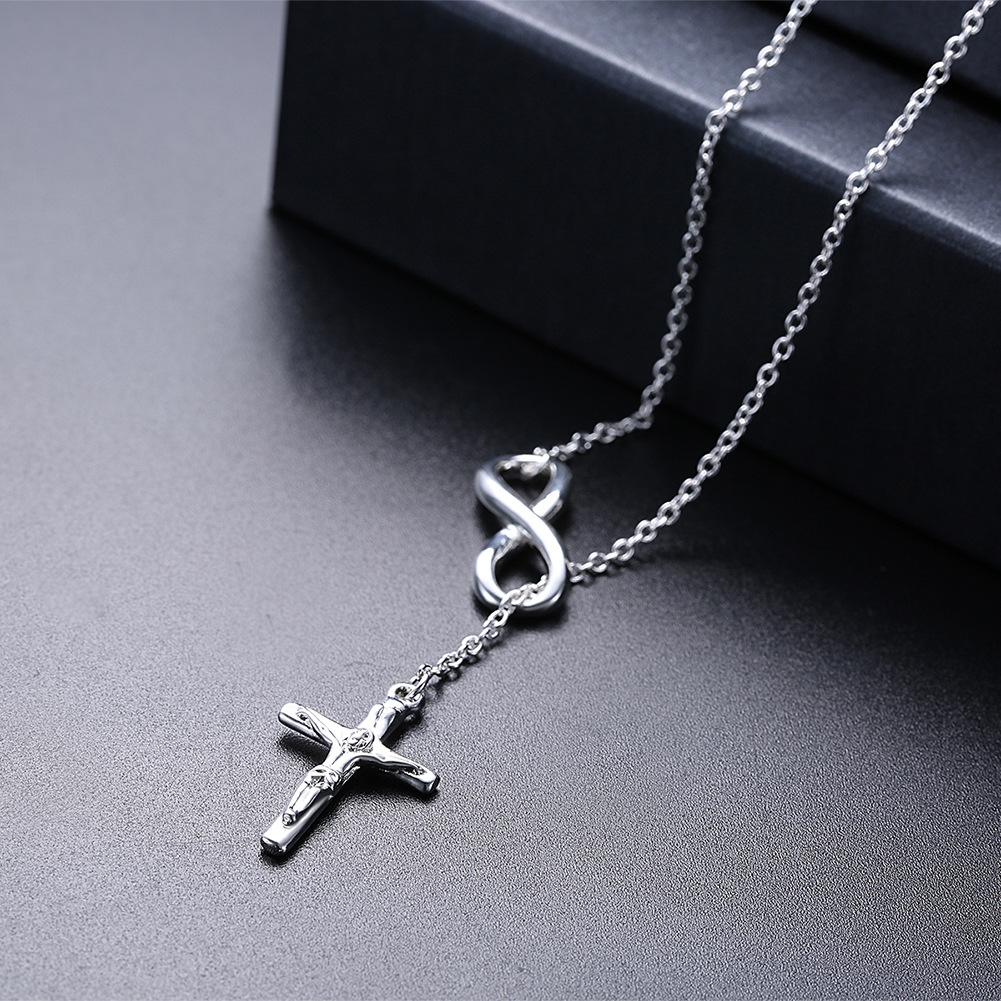 Title 6, Cross Jesus 8 word pendant