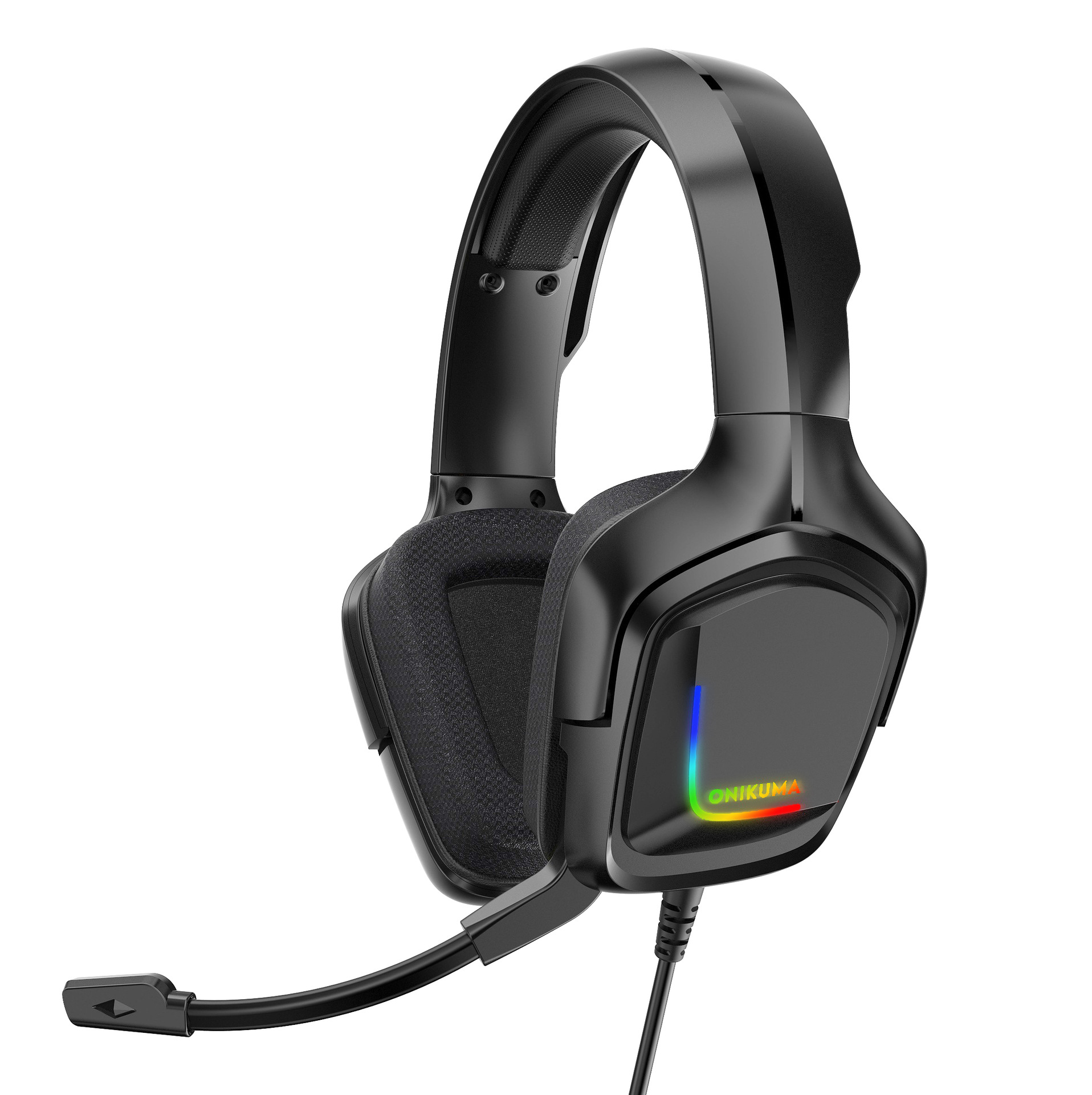 Title 3, Headset gamer com fio e RGB luminoso, som imers...