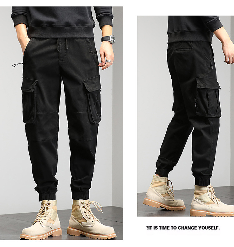 Title 14, Pantalon Casual Homme Style Nouveau Multi-poche...