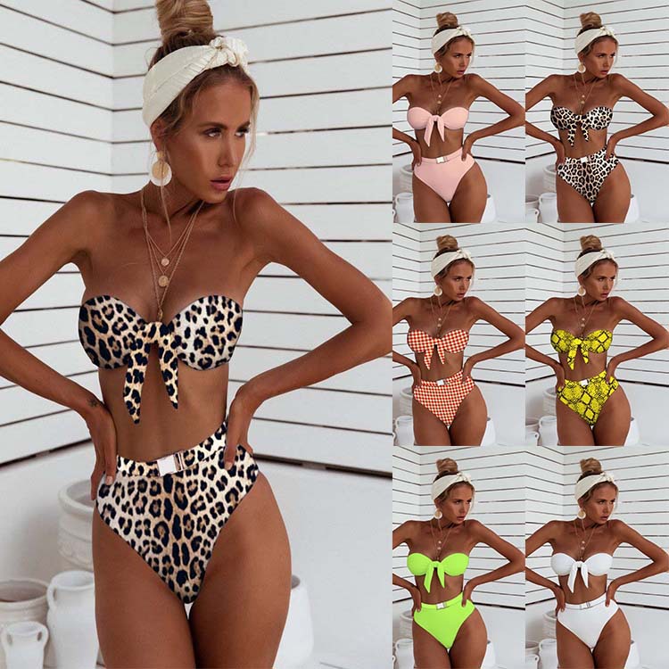 Title 2, Metalen gesp split bikini, tweedelig, perfect v...