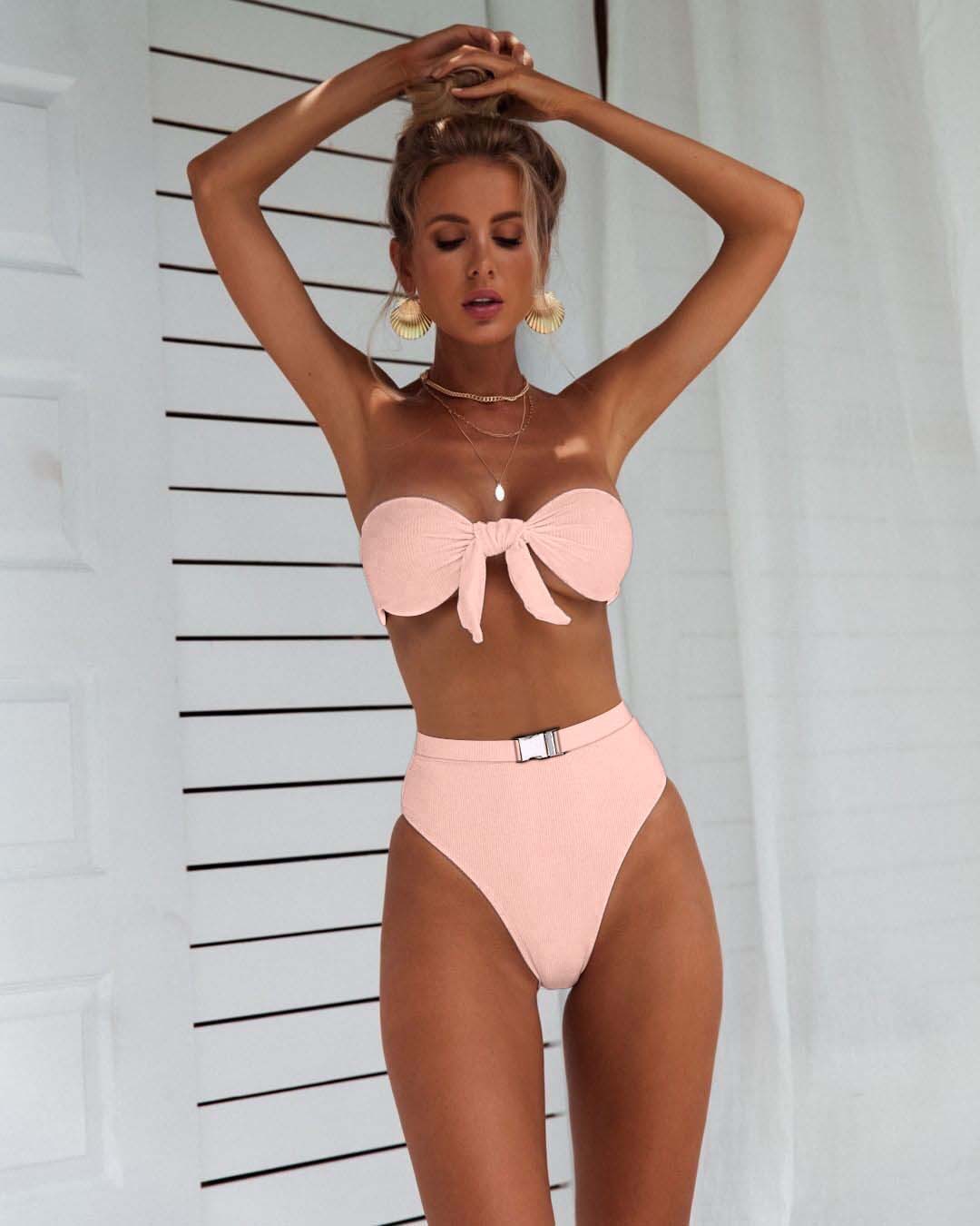 Title 12, Metalen gesp split bikini, tweedelig, perfect v...