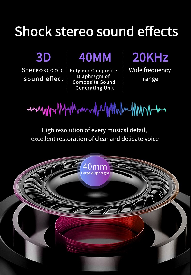 Title 6, Zestaw słuchawkowy Bluetooth E98 Ciesz się krys...