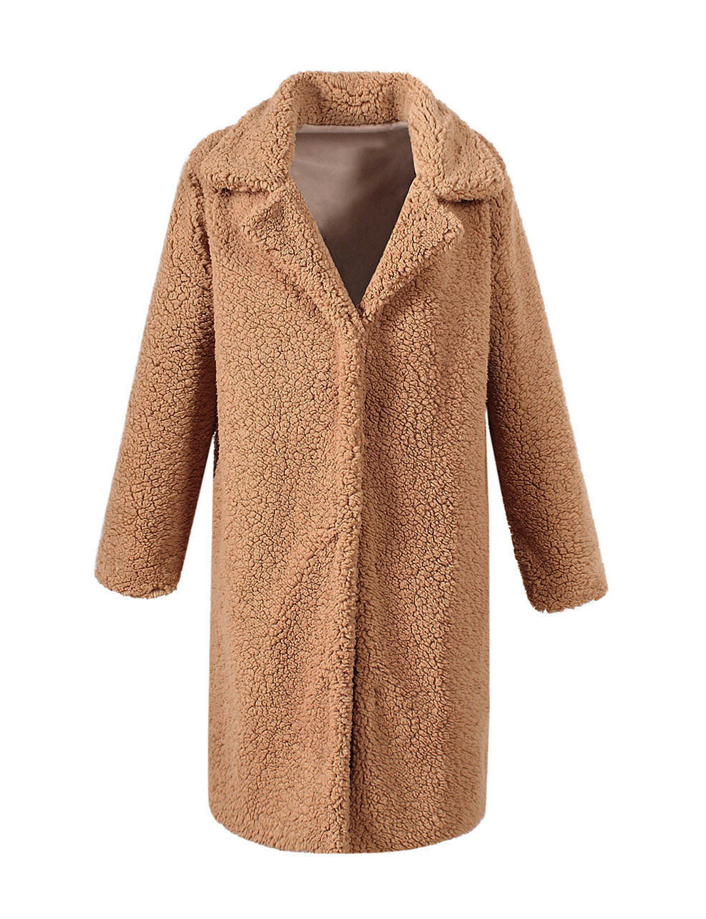 Title 7, Ong Faux Fur Womens Casual Coat with Long Slee...